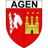 Agen 47 ville Stickers blason autocollant adhésif