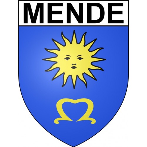 Mende 48 ville Stickers blason autocollant adhésif