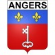 Angers 49 ville Stickers blason autocollant adhésif