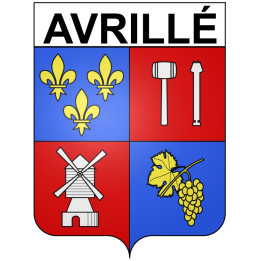 Pegatinas escudo de armas de Angers adhesivo de la etiqueta engomada