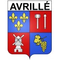 Avrillé 49 ville Stickers blason autocollant adhésif