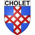 Pegatinas escudo de armas de Cholet adhesivo de la etiqueta engomada