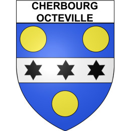 Cherbourg-Octeville 50 ville Stickers blason autocollant adhésif