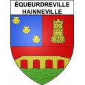 équeurdreville-Hainneville 50 ville Stickers blason autocollant adhésif
