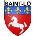 Saint-Lô 50 ville Stickers blason autocollant adhésif