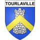 Tourlaville 50 ville Stickers blason autocollant adhésif