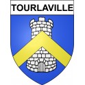 Tourlaville 50 ville Stickers blason autocollant adhésif