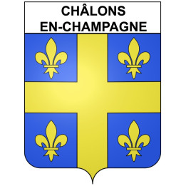 Châlons-en-Champagne 51 ville Stickers blason autocollant adhésif