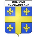 Pegatinas escudo de armas de Châlons-en-Champagne adhesivo de la etiqueta engomada
