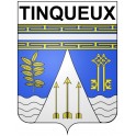 Tinqueux 51 ville Stickers blason autocollant adhésif