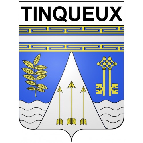 Tinqueux 51 ville Stickers blason autocollant adhésif