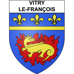 Vitry-le-François 51 ville Stickers blason autocollant adhésif