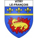 Vitry-le-François 51 ville Stickers blason autocollant adhésif