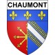 Pegatinas escudo de armas de Chaumont adhesivo de la etiqueta engomada