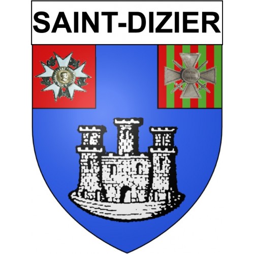 Saint-Dizier 52 ville Stickers blason autocollant adhésif