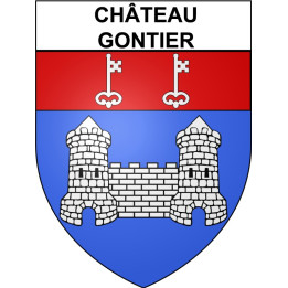 Stickers coat of arms Bazas adhesive sticker
