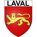 Pegatinas escudo de armas de Laval adhesivo de la etiqueta engomada