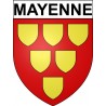 Mayenne 53 ville Stickers blason autocollant adhésif