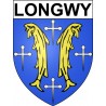 Longwy 54 ville Stickers blason autocollant adhésif