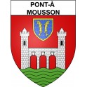 Pont-à -Mousson 54 ville Stickers blason autocollant adhésif