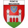Pont-à -Mousson 54 ville Stickers blason autocollant adhésif