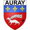 Pegatinas escudo de armas de Auray adhesivo de la etiqueta engomada