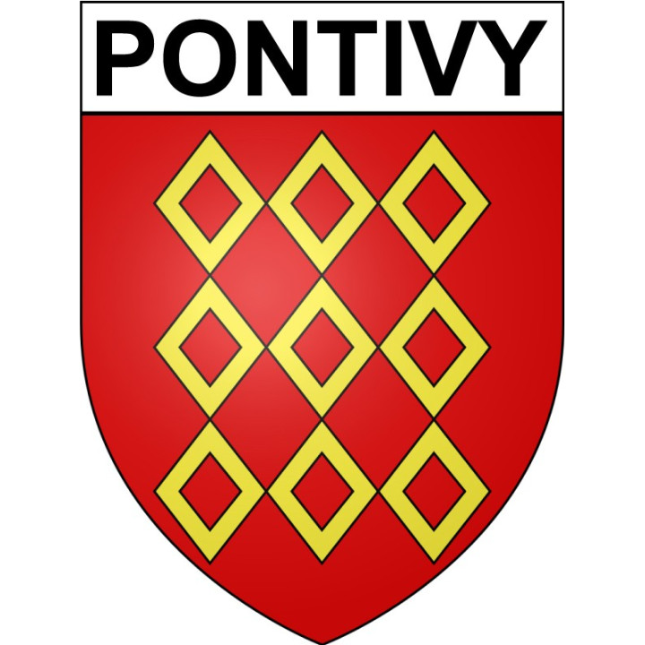 Pontivy 56 ville Stickers blason autocollant adhésif