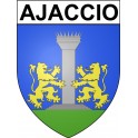Pegatinas escudo de armas de Ajaccio adhesivo de la etiqueta engomada