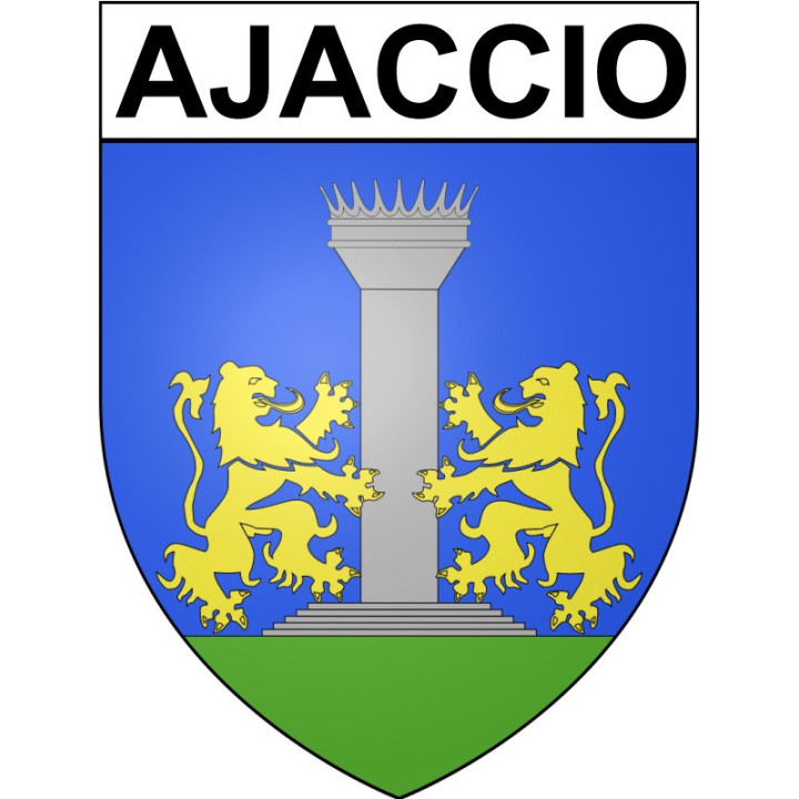 Ajaccio 20 ville Stickers blason autocollant adhésif