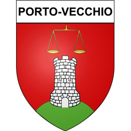 Pegatinas escudo de armas de Ajaccio adhesivo de la etiqueta engomada