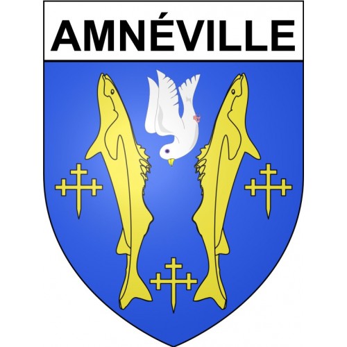 Amnéville 57 ville Stickers blason autocollant adhésif