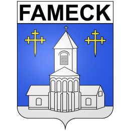 Fameck 57 ville Stickers blason autocollant adhésif