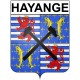 Hayange 57 ville Stickers blason autocollant adhésif