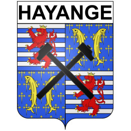 Pegatinas escudo de armas de Amnéville adhesivo de la etiqueta engomada