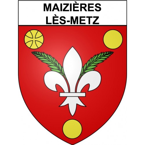 Pegatinas escudo de armas de Amnéville adhesivo de la etiqueta engomada