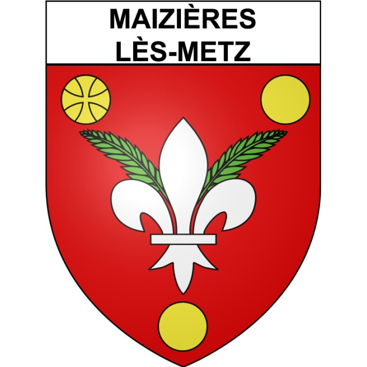 Maizières-lès-Metz 57 ville Stickers blason autocollant adhésif