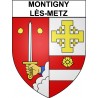 Montigny-lès-Metz 57 ville Stickers blason autocollant adhésif