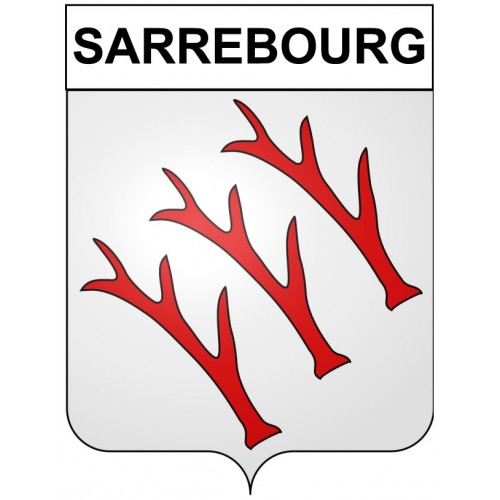Sarrebourg 57 ville Stickers blason autocollant adhésif