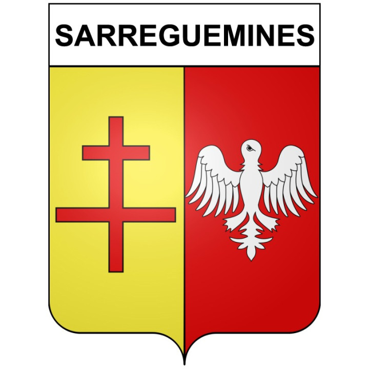 Sarreguemines 57 ville Stickers blason autocollant adhésif