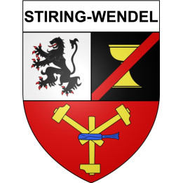 Stiring-Wendel 57 ville Stickers blason autocollant adhésif