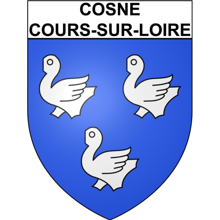 Cosne-Cours-sur-Loire 58 ville Stickers blason autocollant adhésif
