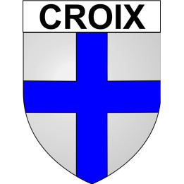 Croix 59 ville Stickers blason autocollant adhésif