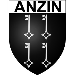 Anzin 59 ville Stickers blason autocollant adhésif