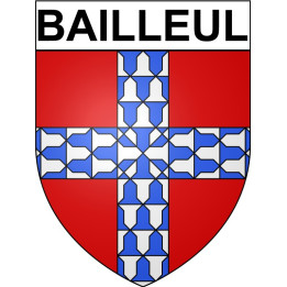 Bailleul 59 ville Stickers blason autocollant adhésif