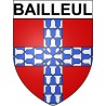 Bailleul 59 ville Stickers blason autocollant adhésif