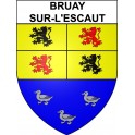 Stickers coat of arms Bazas adhesive sticker