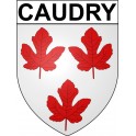 Caudry Sticker wappen, gelsenkirchen, augsburg, klebender aufkleber