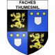 Faches-Thumesnil 59 ville Stickers blason autocollant adhésif