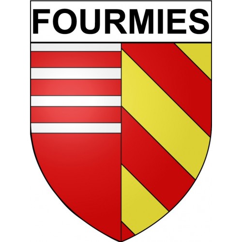 Fourmies 59 ville Stickers blason autocollant adhésif