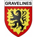 Gravelines 59 ville Stickers blason autocollant adhésif